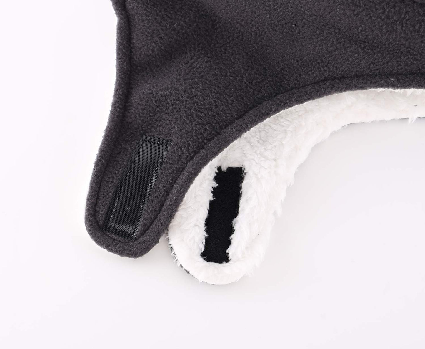 Home Prefer Little Boys Winter Hats with Earflaps Fleece Beanie Sherpa Knitted Kids Hat Dark Gray M