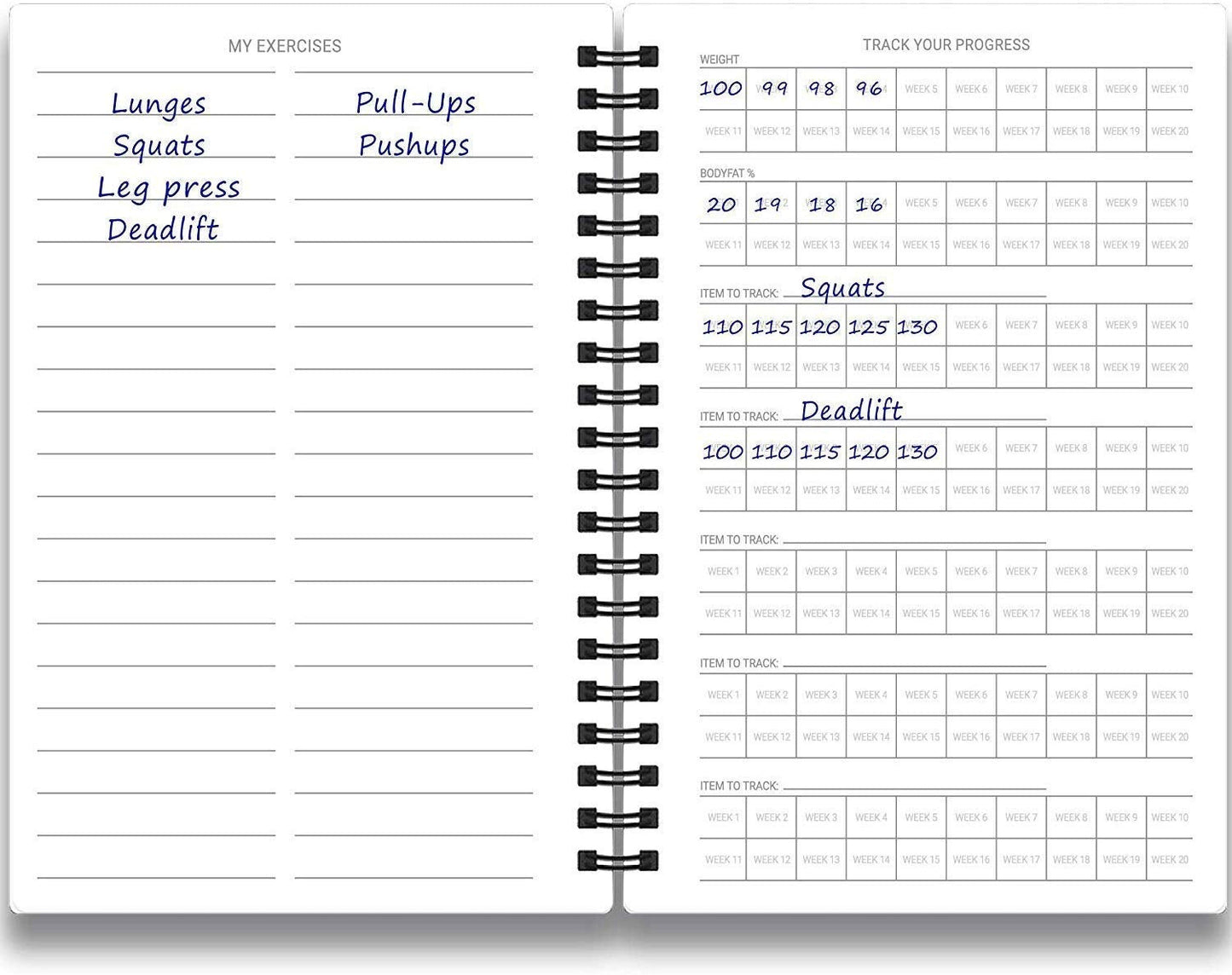 Fitness Journal & Workout Planner - Designed by Experts Gym Notebook, Workout Tracker, Exercise Log Book for Men Women - Yellow