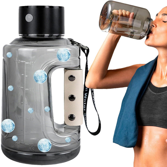 Hydrogen Water Bottle Generator 1.5L, 50Oz Large Hydrogen Enriched H2 Water Bottle Machine with SPE Tech, Portable Rechargeable Hydrogen Water Pitcher for Fitness Sports Travel Hydration