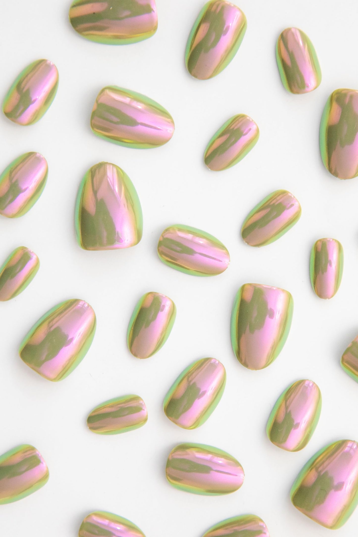 Chillhouse - Chill Tips, Press on Nails Kit - Patina Party (Oval) - 24 Nail Shapes & Sizes - Up to 3 Weeks of Wear - Customizable Fit - Reusable - Latina Founded & Women Owned - Beauty & Self Care