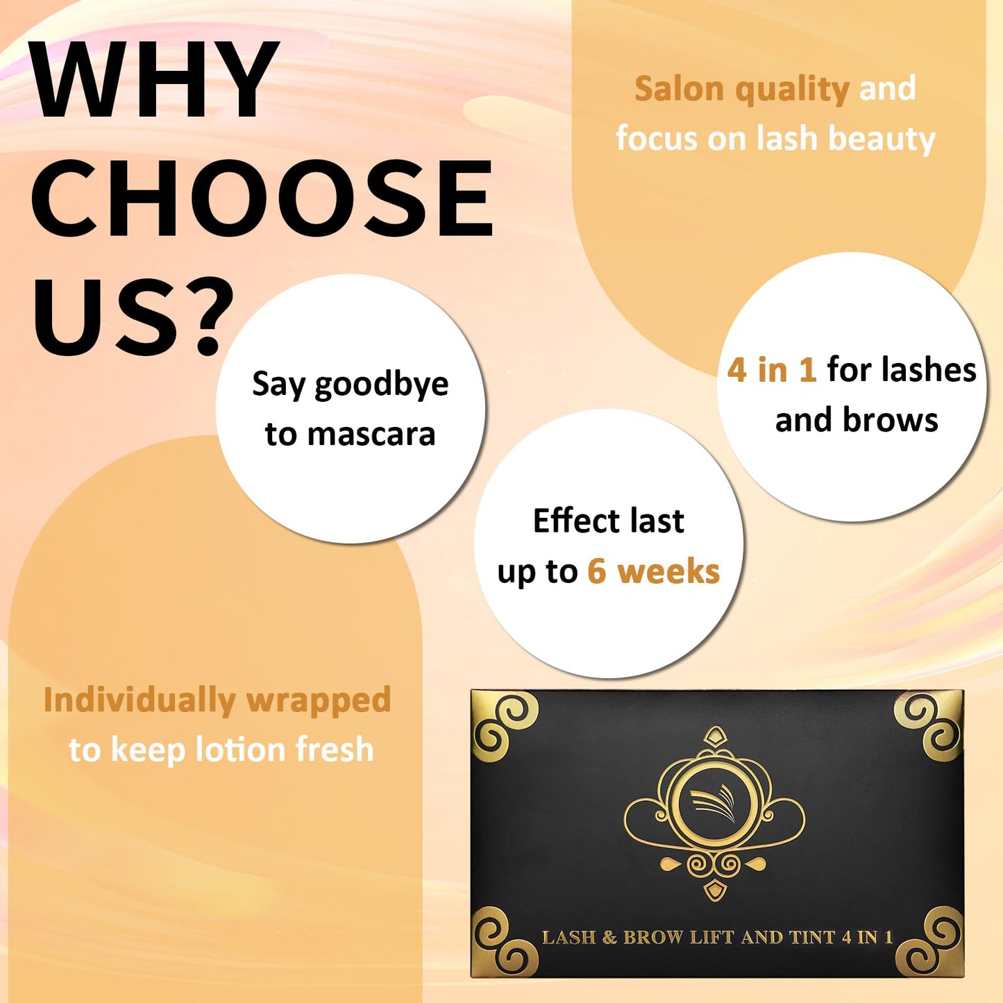 Lomansa Lash Lift and Color Kit, Lash Color Kit, Eyelash Lift Kit, Quick Lifting & Voluminous Coloring with Complete Tools for Beginner Salon