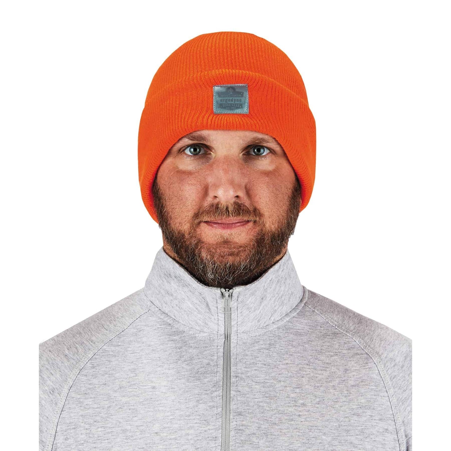 Ergodyne Standard Cuffed Rib Knit, Orange, One Size
