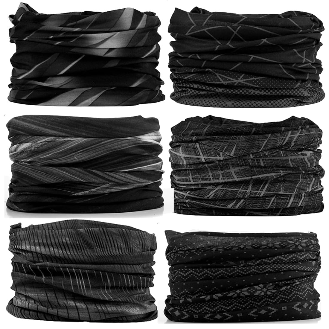 Neck Gaiter Mask Face Scarf Bandana Tube Cover Headwear Balaclava Headband Headwrap for Men and Women