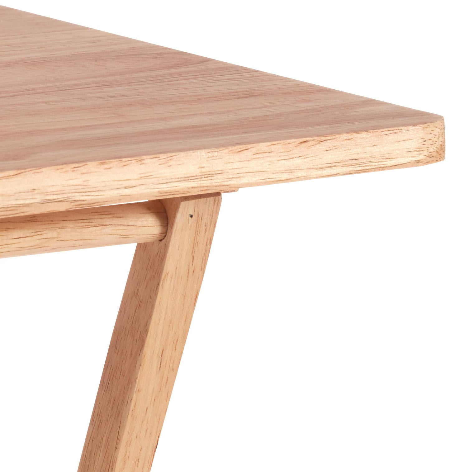 Amazon Basics Classic Foldable TV Dinner Tray Table with Storage Rack, 14.6 L x 19 W x 26 H inch, Natutral, 4-Pack