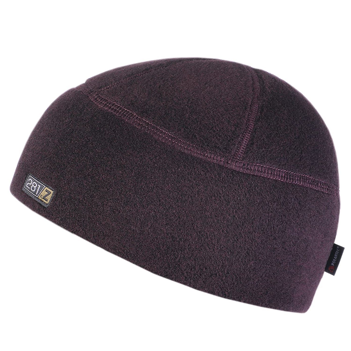 281Z Polartec Thermal Pro Winter Skull Cap - Military Tactical Outdoor Sport - Watch Cap Fleece Beanie (Dark Plum, Small)