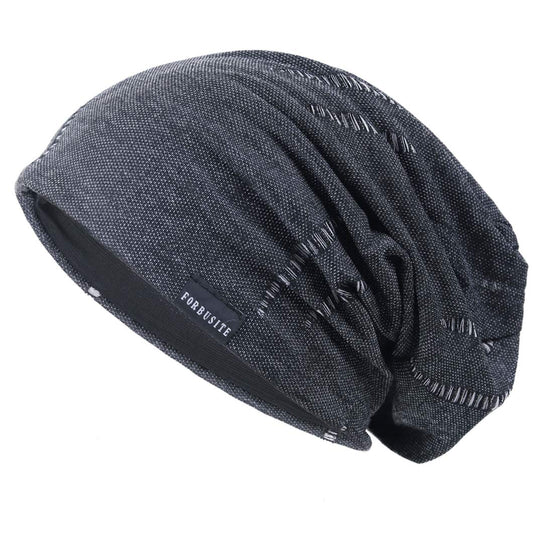 Ruphedy Men Summer Slouchy Beanie Long Baggy Thin Lightweight Skull Cap B011h (B402-Grey)