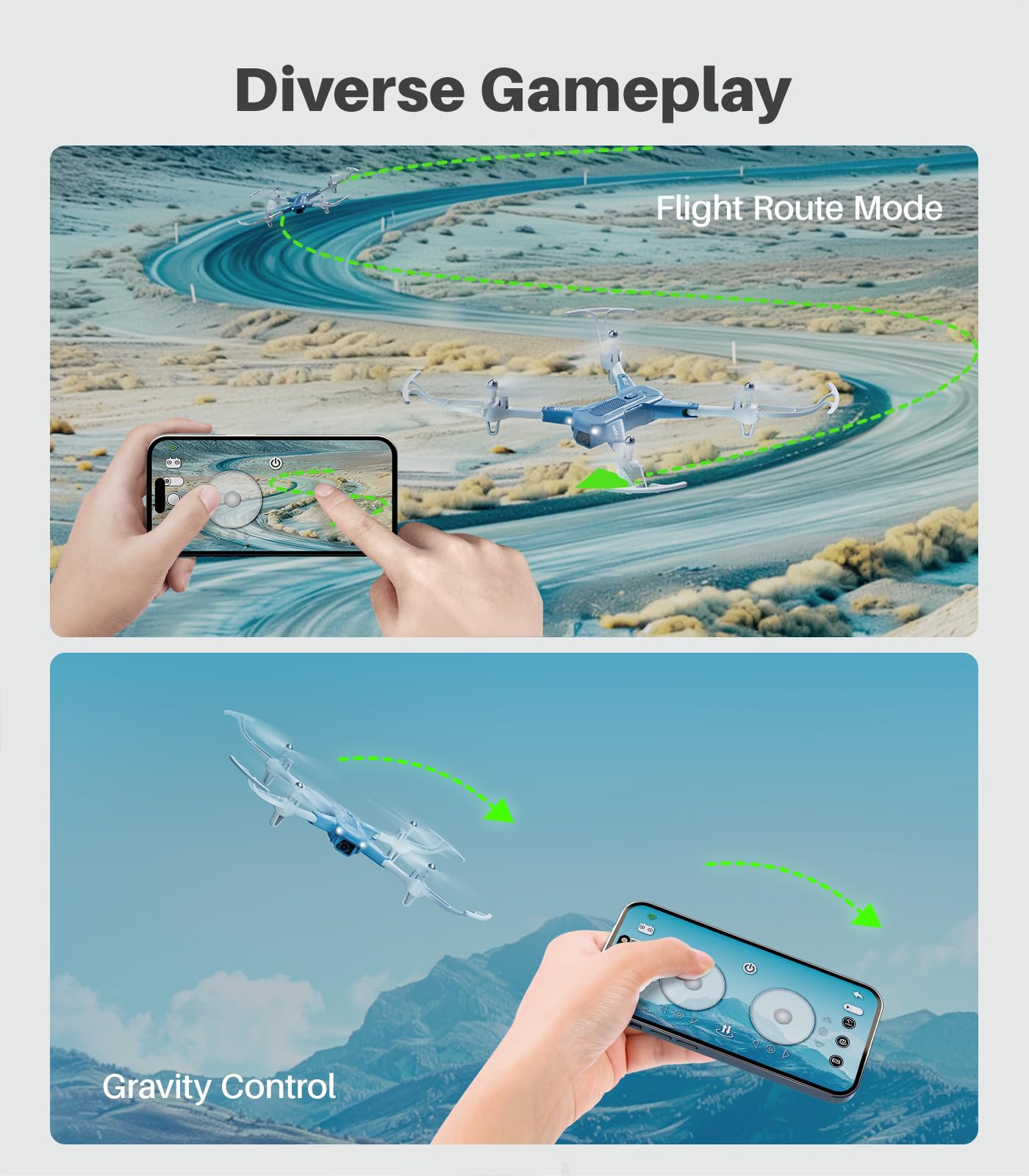 SYMA Drone with Camera 1080P HD FPV Foldable Drone for Kids and Adults, Quadcopter Toys Gifts with Optical Flow Positioning, 90°Adjustable Lens, 3D Flip, One Key Function, Headless Mode