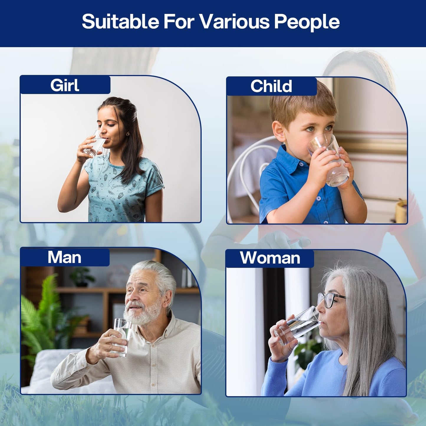 AQUSOFT Portable Alkaline Hydrogen Water Bottle with SPE PEM Technology | Type-C USB Rechargeable 1600 PPB Hydrogen Rich Water in 3 Minutes | Borosilicate Glass Water Cup | 2-in-1 Usage Modes | 420ml