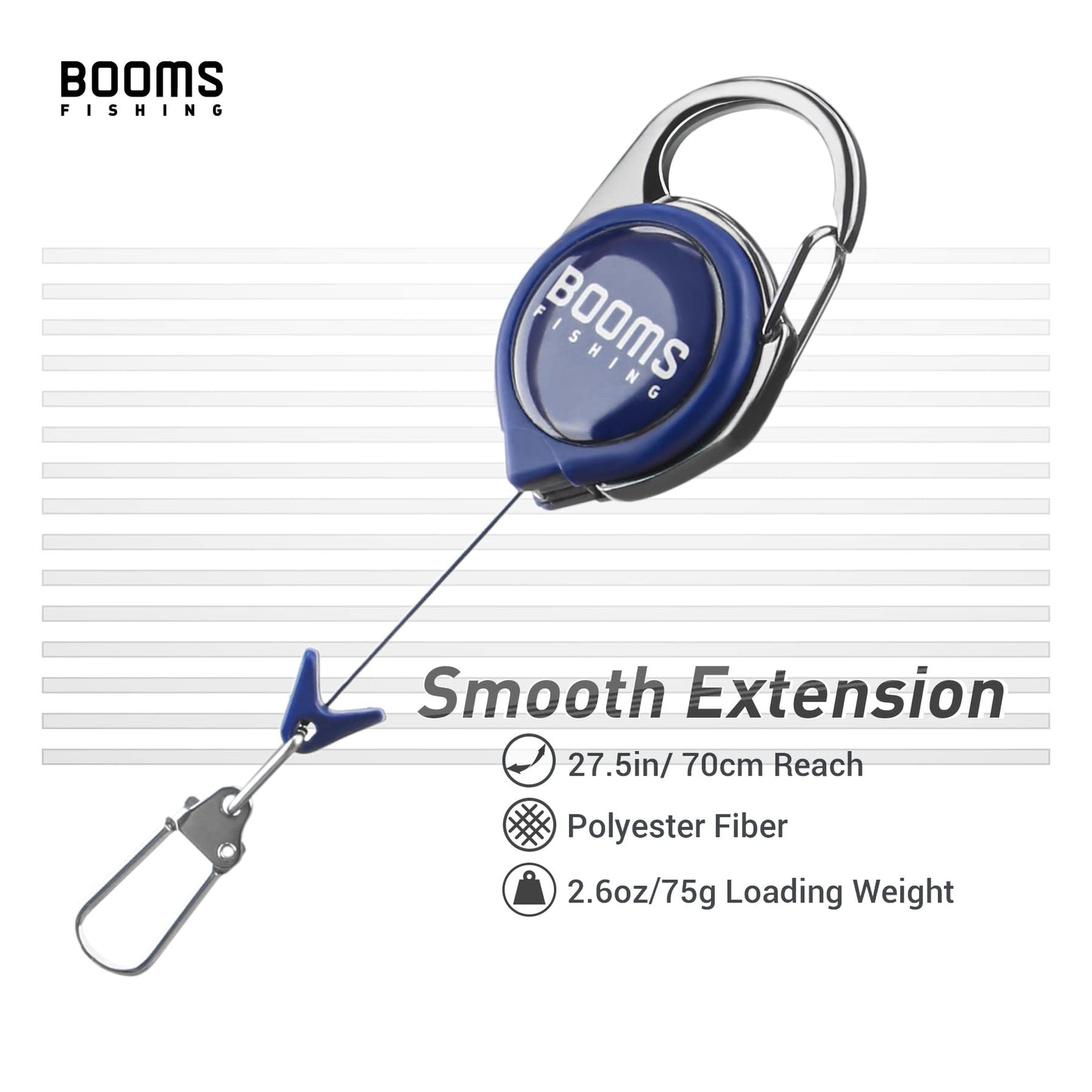 Booms Fishing FF3 7 PCS Fly Fishing Tools Kit, Fishing Knot Tool and Line Clipper Retractor, Magnetic Net Release with Lanyard, Fly Fishing Tippet Spool Holder, Hook Remover Forceps, Blue Set