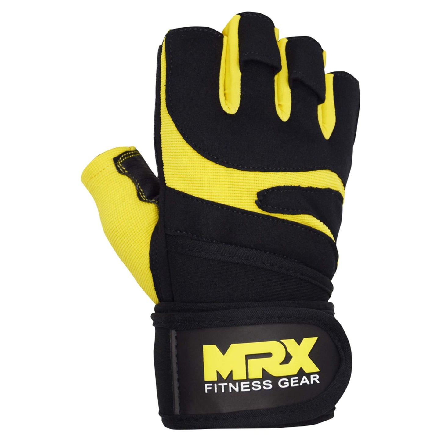 MRX Weightlifting Gloves for Men Workout Gloves Mens Wrist Support Lifting Gloves Male Gym Gloves | Workout Gym Accessories for Men Weight Lifting Fingerless Gym Exercise for Powerlifting