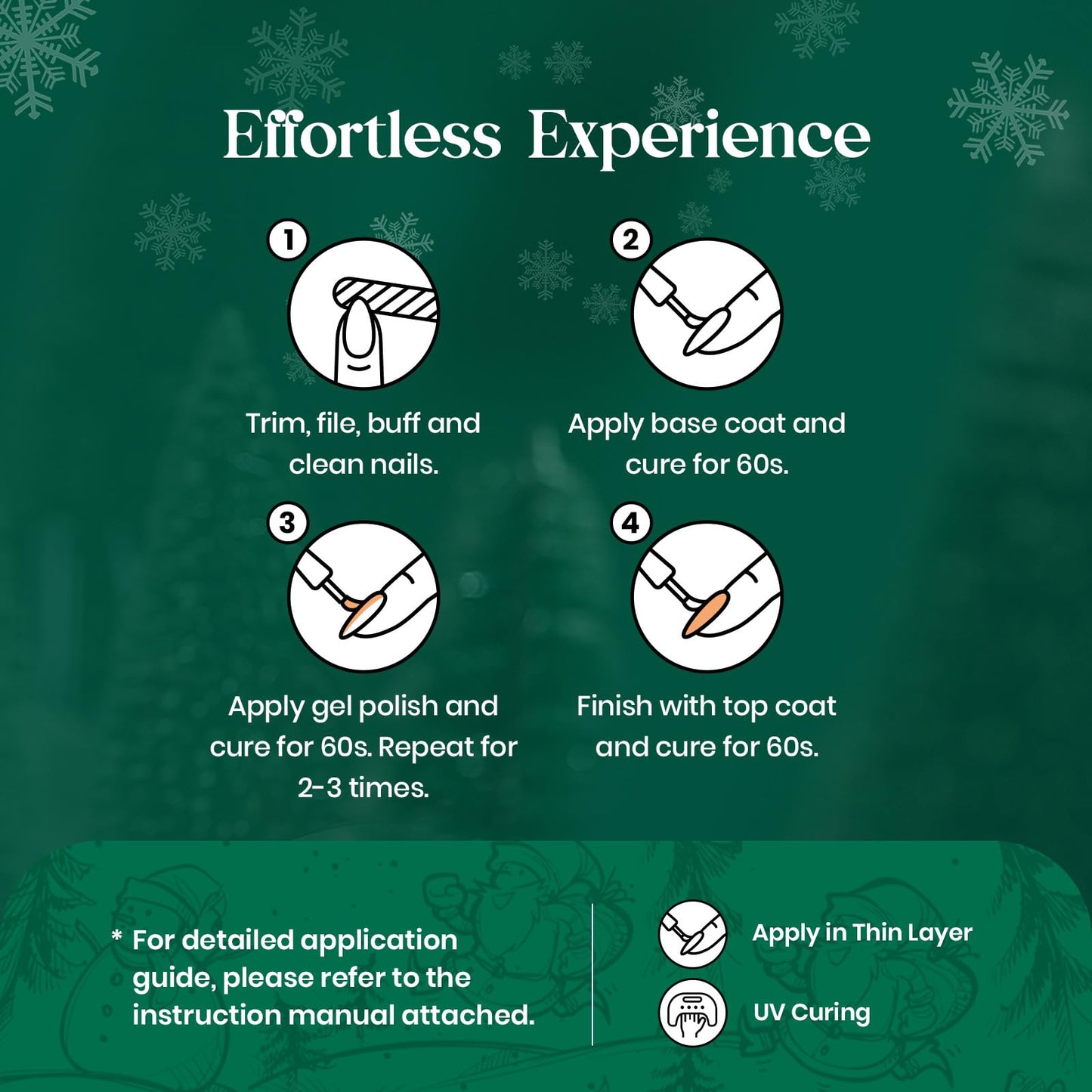 Beetles Carnival Evergreen Green Gel Nail Polish Set 6 Pcs Glitter Sparkle Green Gel Polish Kit Soak Off UV Nail Lamp Spring Summer Nail Art Design Gifts for Girls