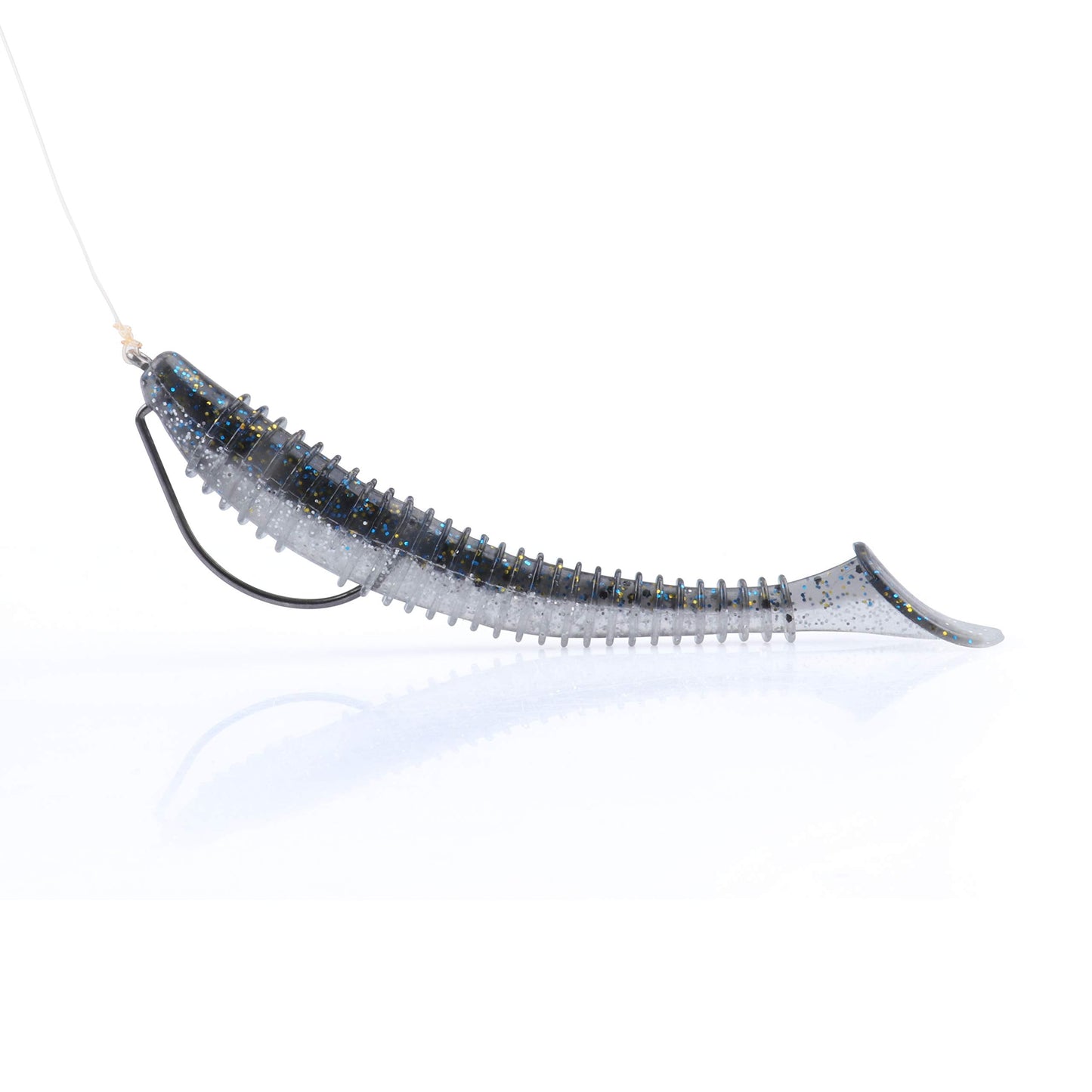 RUNCL Swimbaits Paddle 10/20/30/40PCS, 5/4/3/2 Inchs Paddle Tail, Soft Lure for Trout Crappie Bass, Durable Plastic Bait Swimmer for Saltwater/Freshwater, Fishing Lover's Gift