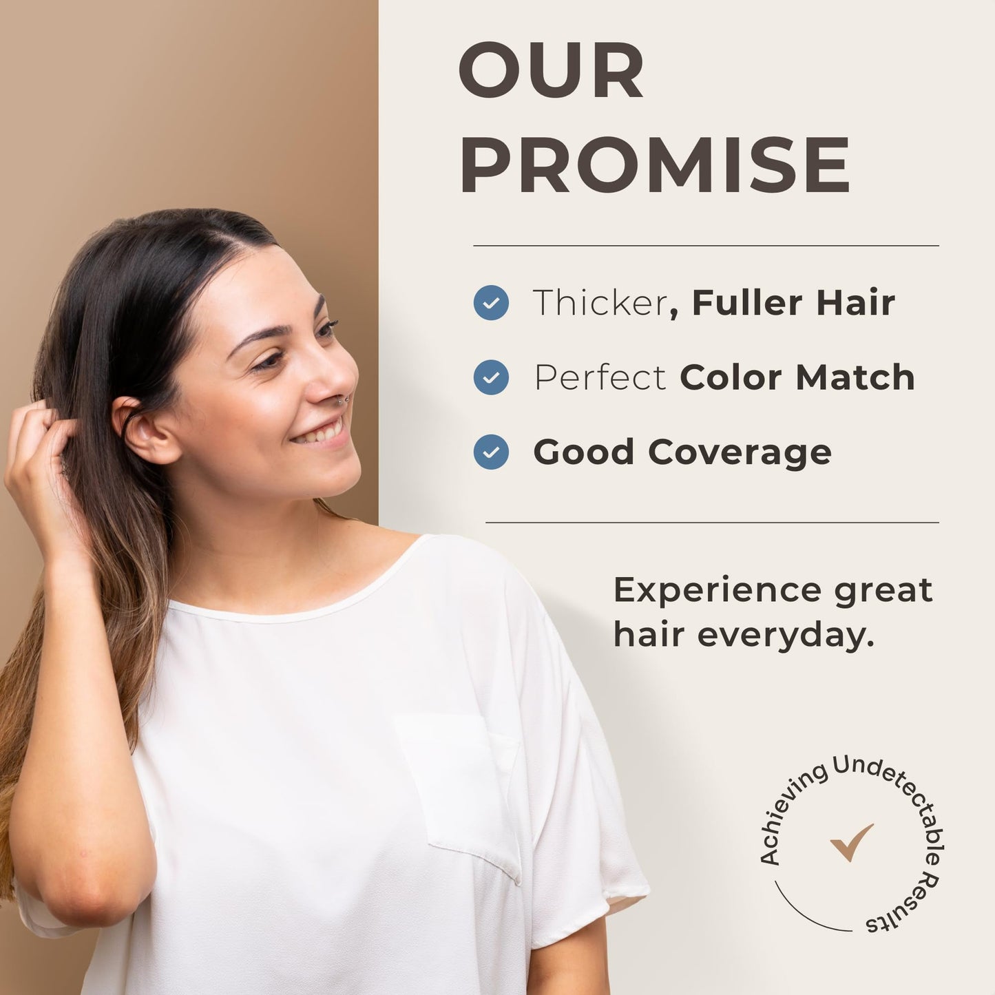 CONFIERR Keratin Hair Fibers for Men & Women - Fill In Fine or Thinning Hair, Instantly Thicker, Fuller Looking Hair (Light Brown 15g)