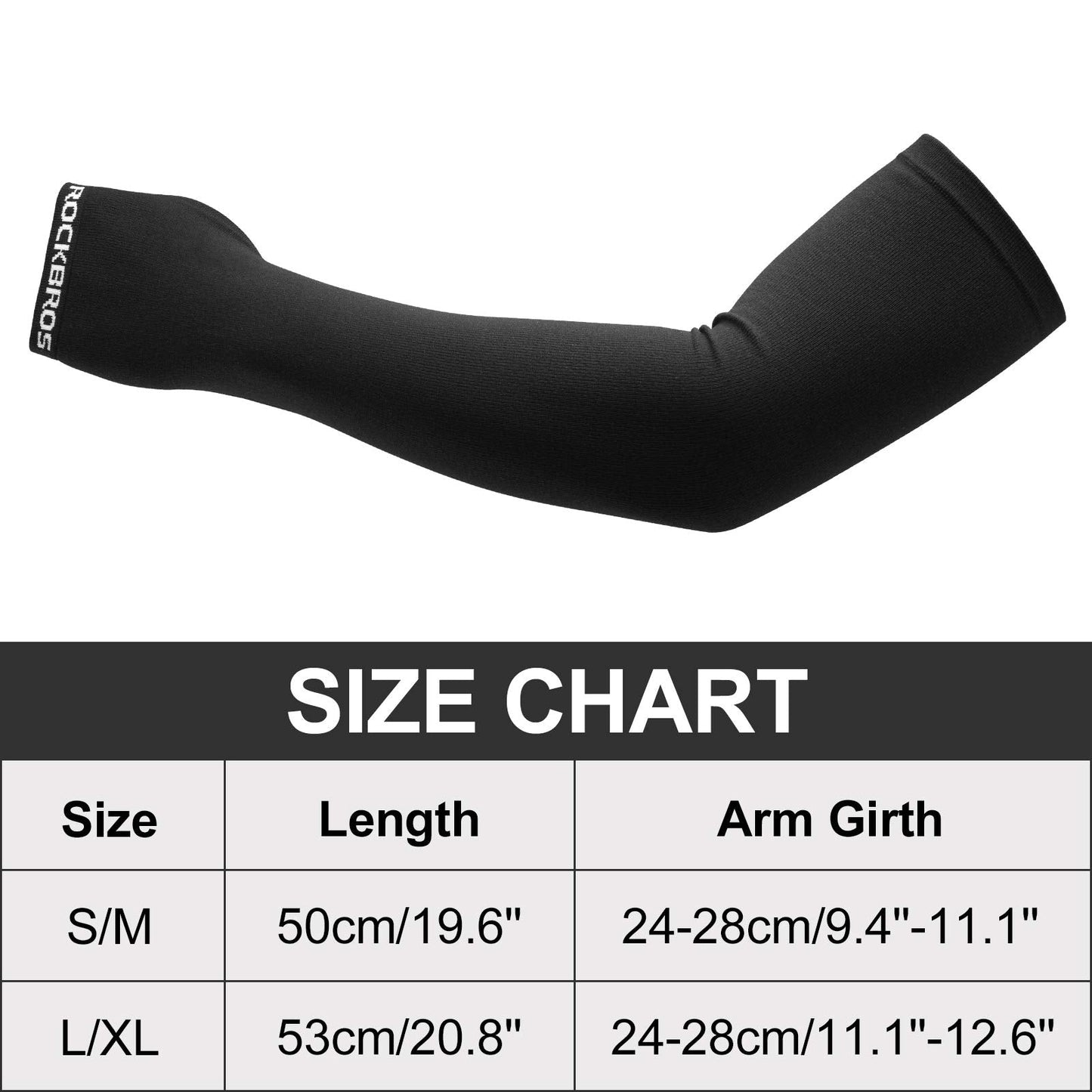 ROCKBROS Winter Arm Warmer Knit Long Arm Sleeves Warm for Women Men Running Cycling Sports Fingerless Driving Gloves