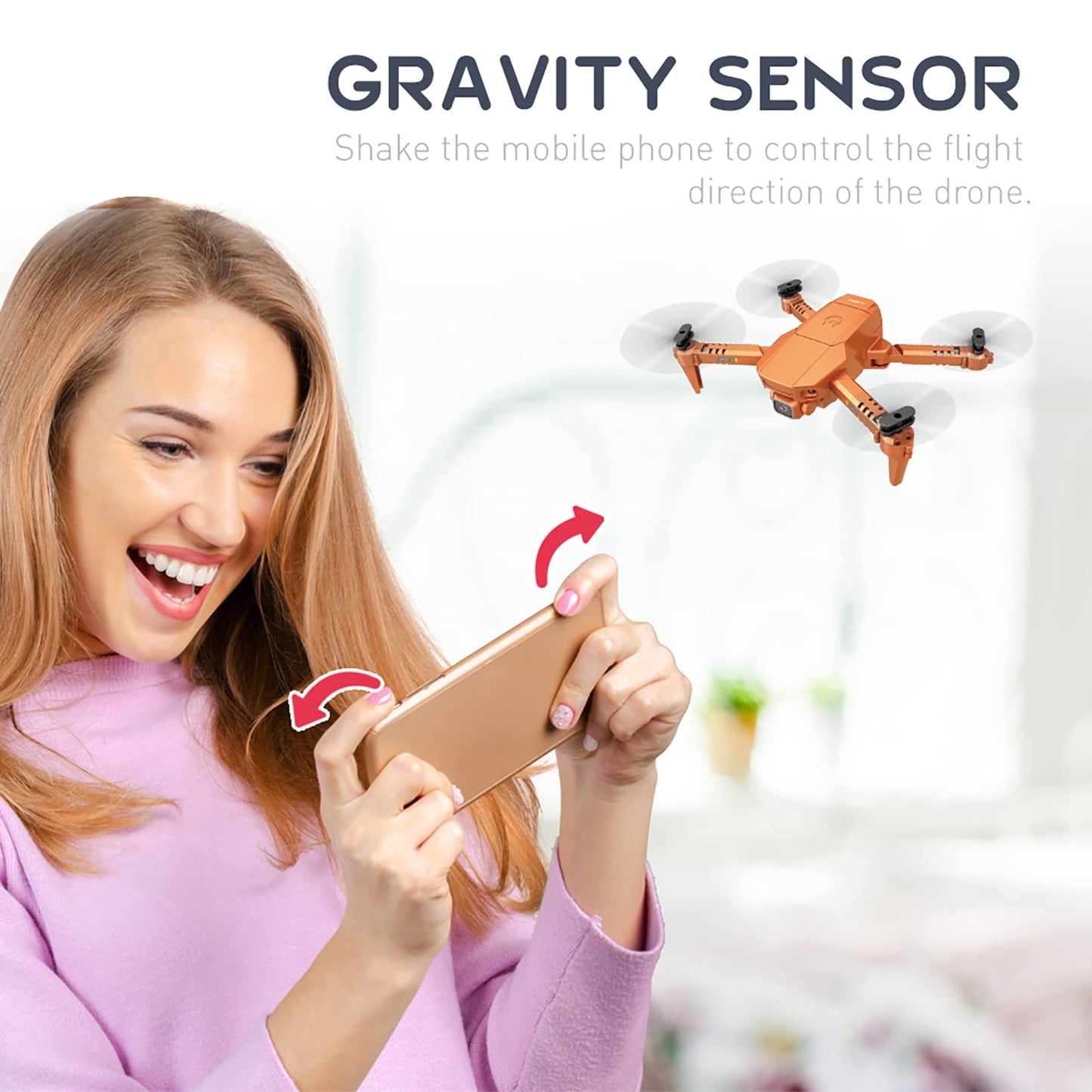 3T6B Small Drones for Kids 8-12, Mini Drone 4K Dual Camera with 3D Flips, Altitude Hold, Headless Mode, Gesture Operation, Gravity Sensor, 2.4Ghz Foldable RC Quadcopter Drone for Beginner and Kids