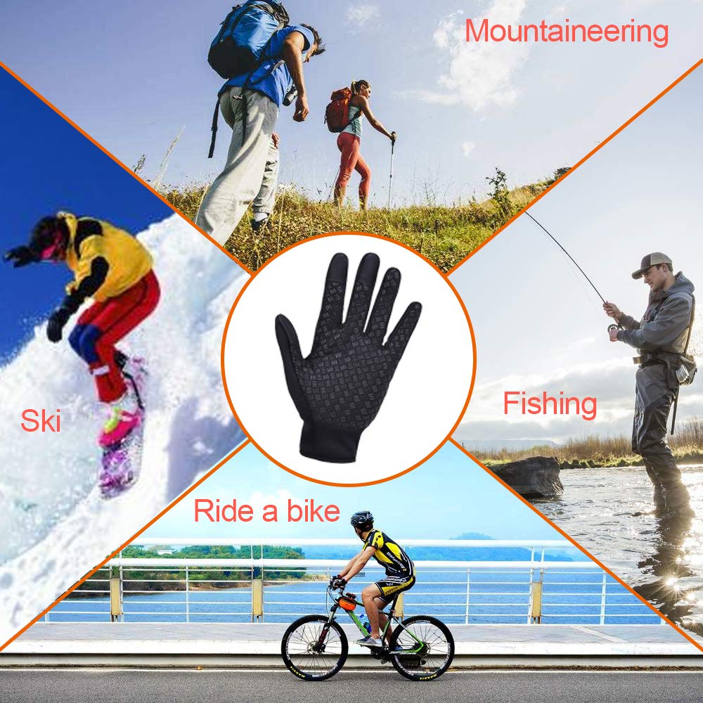 XPSZDBS Winter Gloves Touch Screen Windproof Gloves are Warm and Adjustable.Suitable for Outdoor Running, Cycling, Fishing, Skiing and Other Sports and Work Warm Gloves.