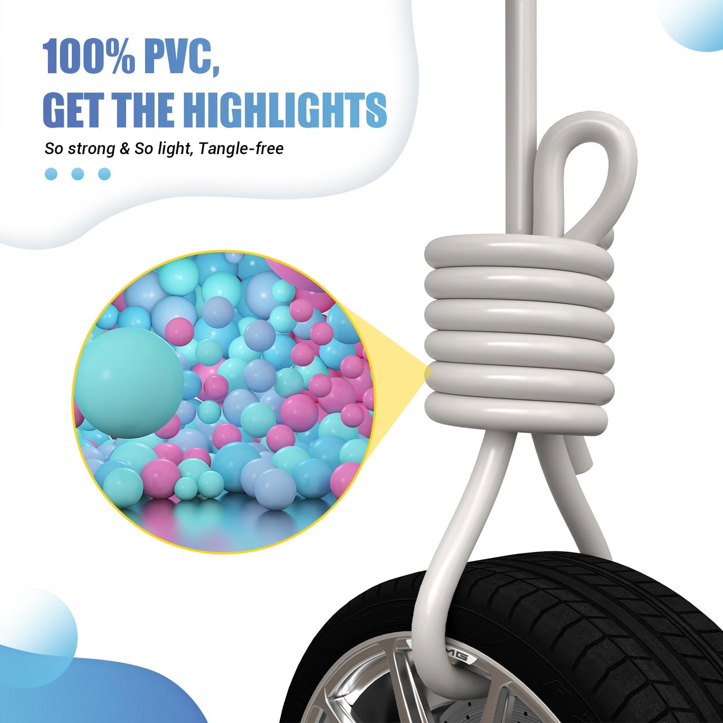 Jump Rope for Fitness, Lightweight PVC Skipping Rope for Men Women Adults Exercise with ABS Handles & Training Poster, Adjustable Tangle-Free Workout Speed Jump Rope for Home, Gym and Outdoor