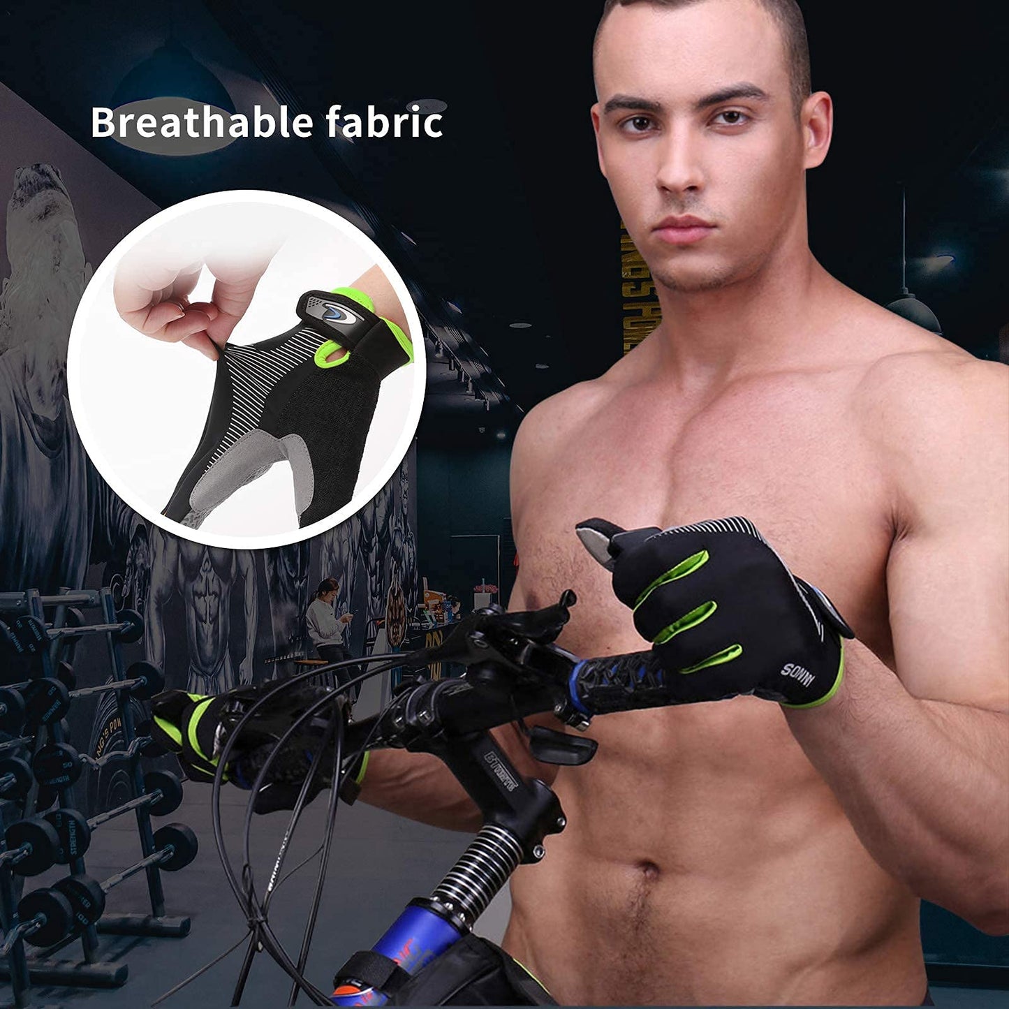 Lorpect Grip Workout Gloves, Full Finger Workout Gloves，Gym Gloves for Weightlifting, Kettlebell, Pull-Ups, Row, Cross Training, WODs, Yoga and Gymnastics Gloves for Men and Women-NO Calluses