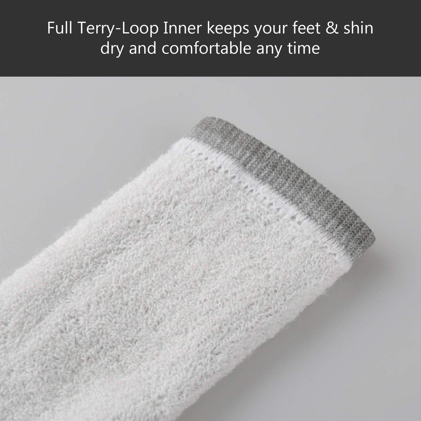 GKX Men's Merino Wool Moisture Wicking Outdoor Hiking Heavy Duty Work Cushion Crew Socks(Green)