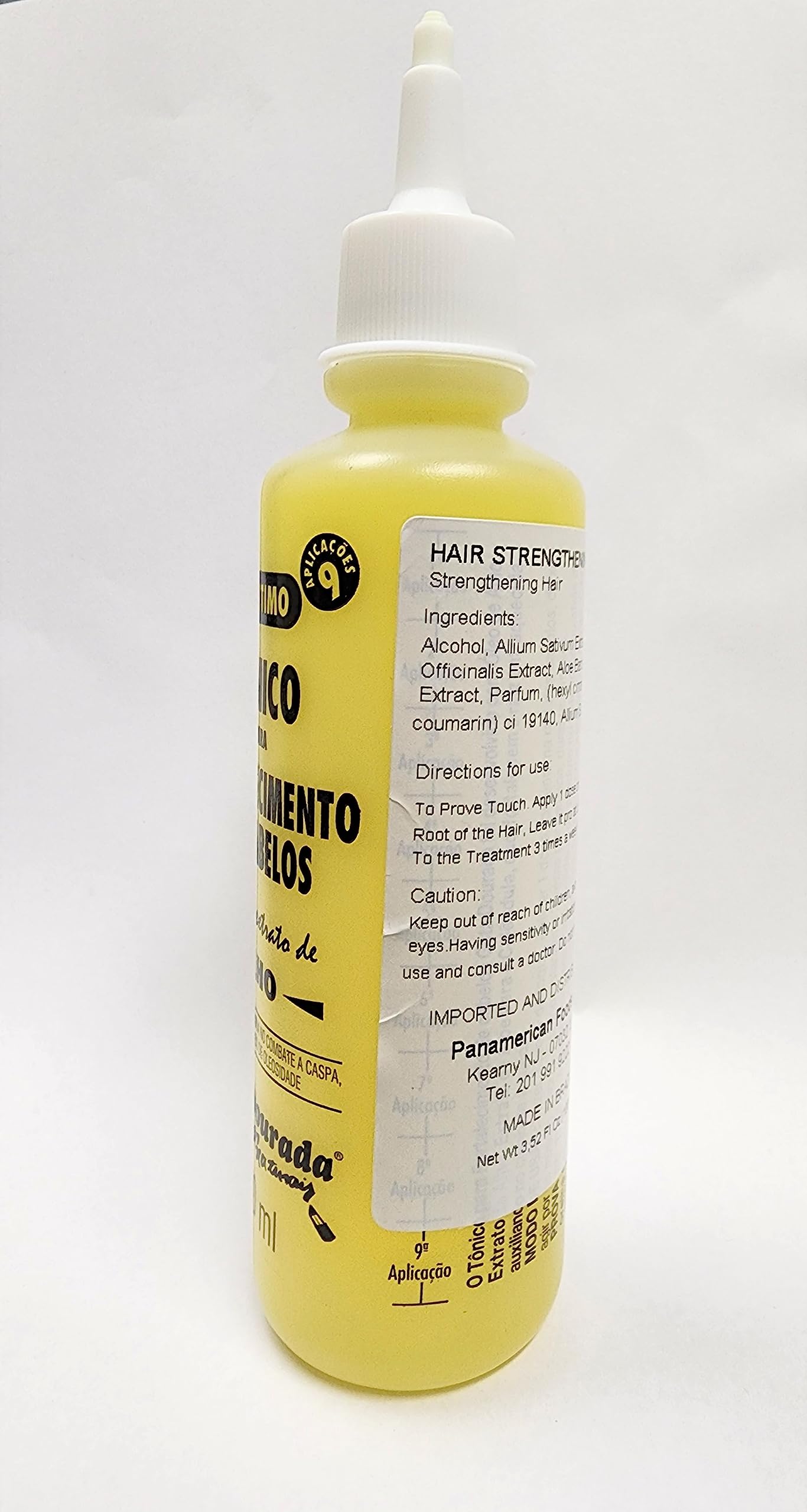 Gota Dourada Extraordinario Tonico para Fortalecimento de cabelos (hair tonic with garlic extract) Pack of 04, 100ml