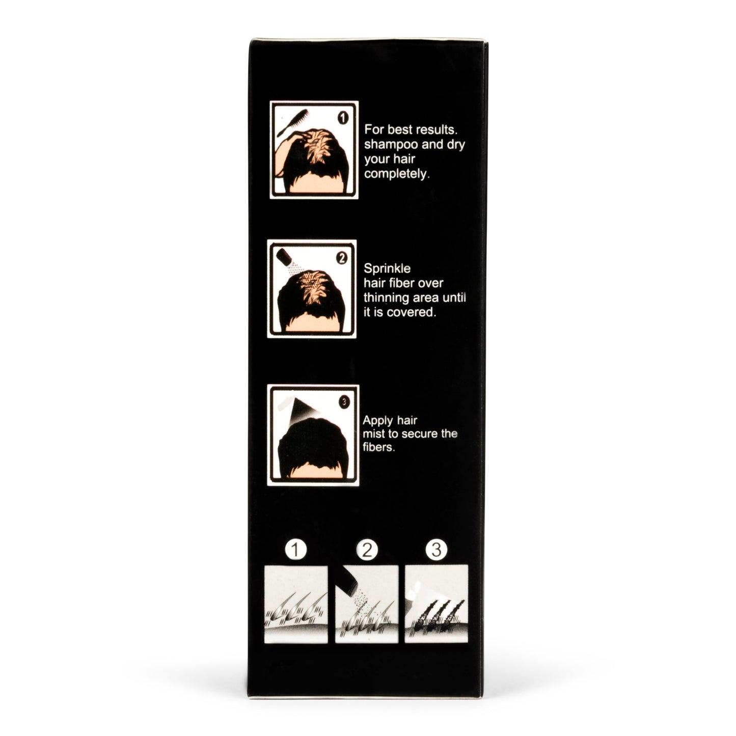 Folliflo Hair Fibers - Thinning Hair Solution - Fiber Spray & Filler Powder (Light Brown)