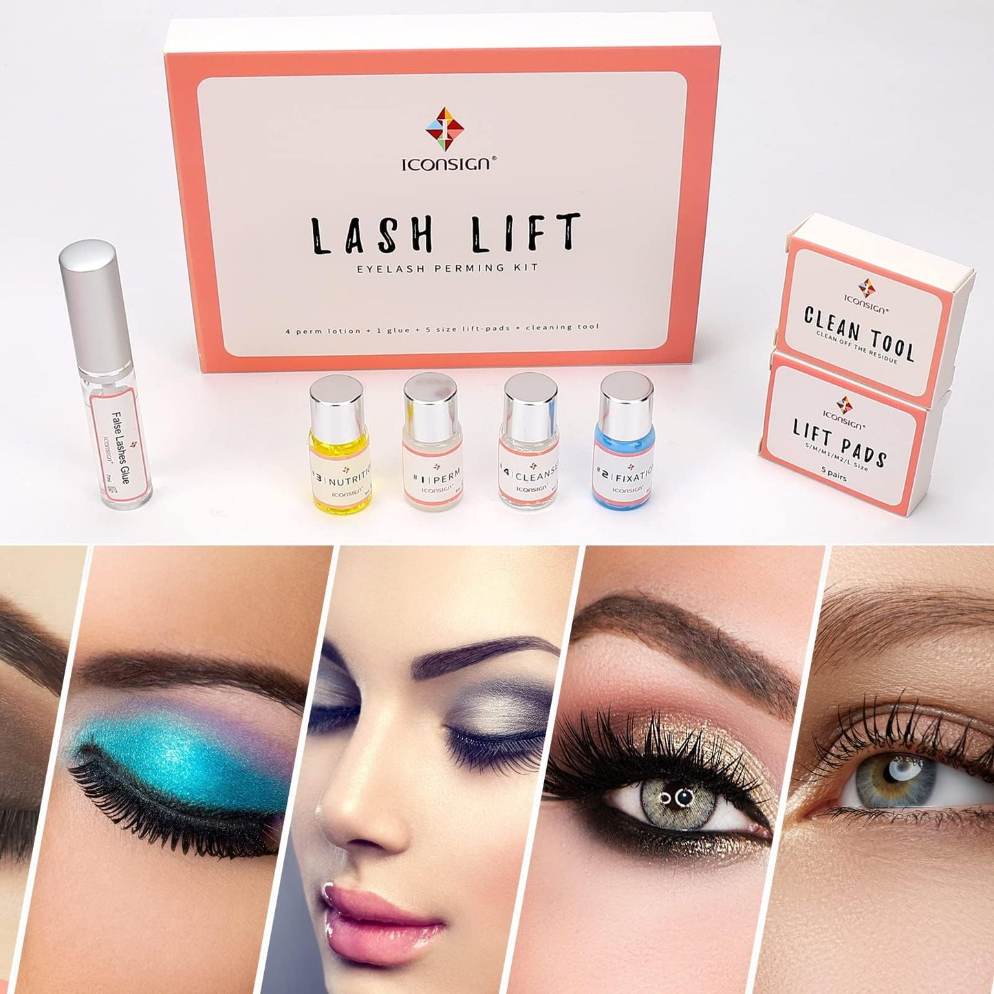 Lash Lift Kit, Eyelash Perm Kit, Professional Eyelash Curling Lash Extension Set, Glue Upgraded Version, Lash Extensions, Lash Curling, Semi-Permanent Curling Perming Wave Suitable For Salon