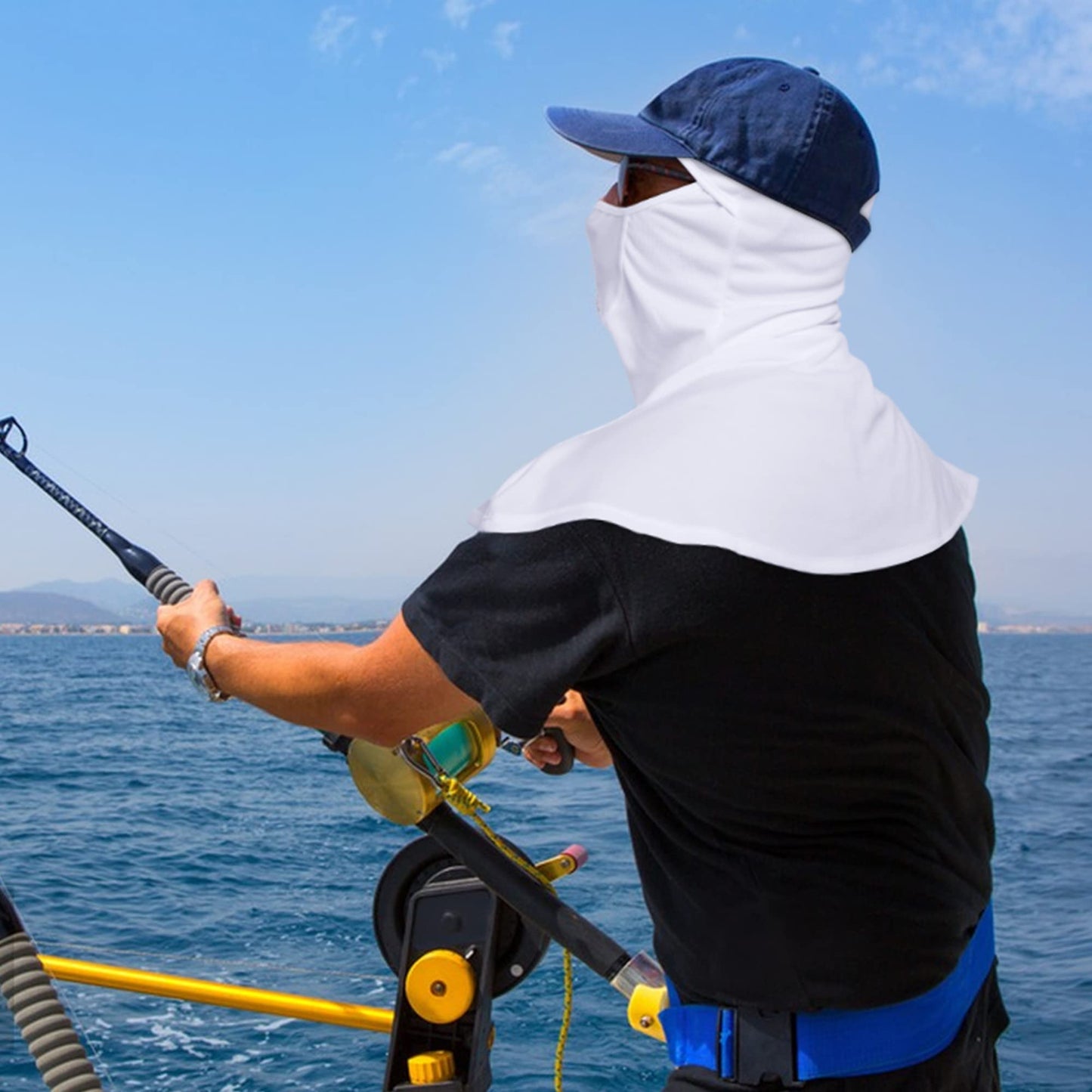 3 Pieces Balaclava - Summer Sun Protection Motorcycle Fishing Sun mask Breathable Windproof Long Face Mask for Men Women