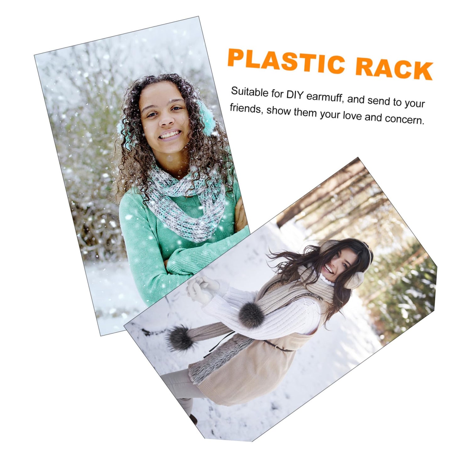 Gogogmee 4 Pcs Warm Earmuff Frame Kit Ear Muff Inner Rack Supplies Women Earmuff Making Frame and Replacement Parts for Comfort