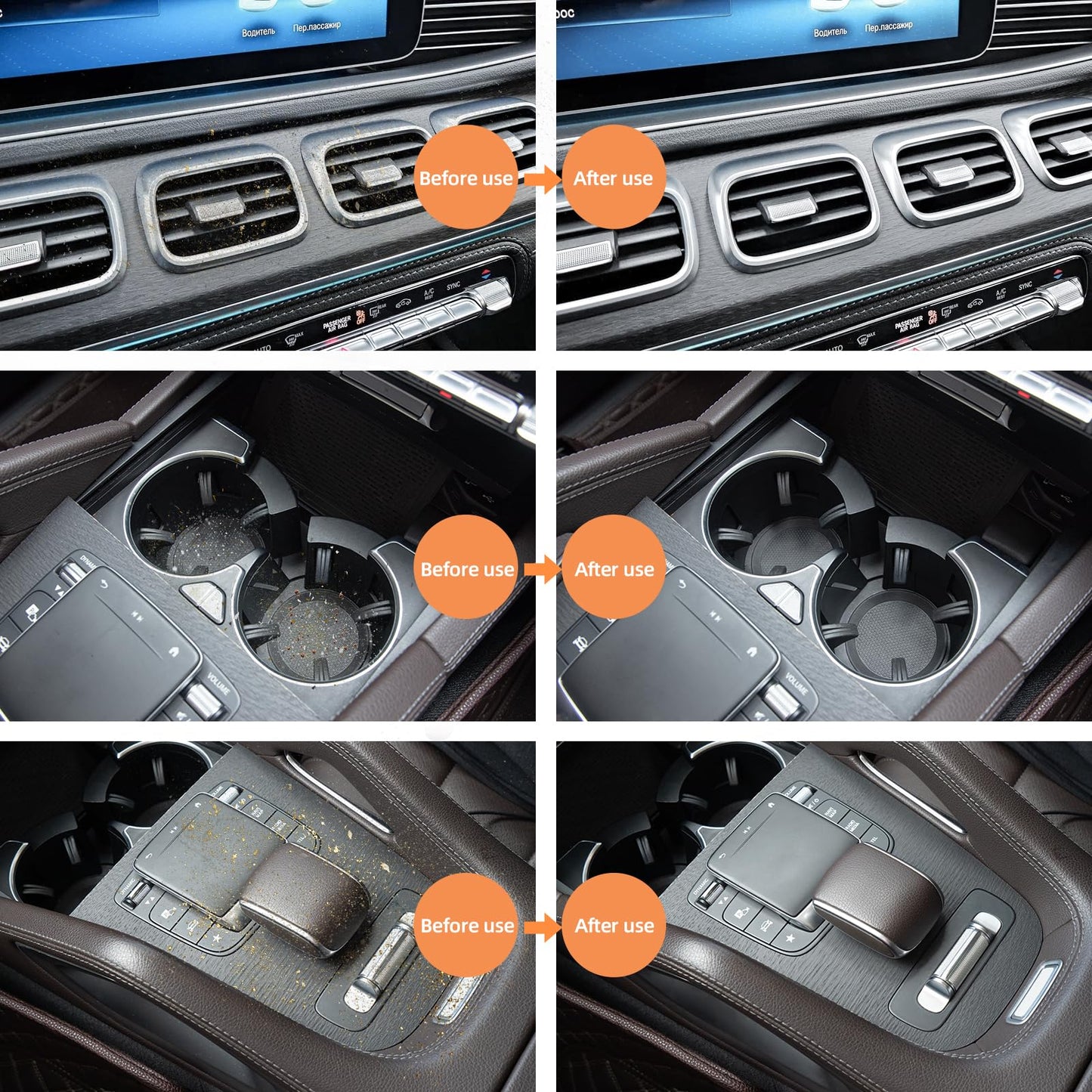 ASFSKY Car Cleaning Gel, Car Cleaning Putty for Car Detailing Car Slime for Cleaning Dust from Car's Air Vents, Dashboard, Cup Holder with Car Cleaner Gel Dust Cleaning Gel
