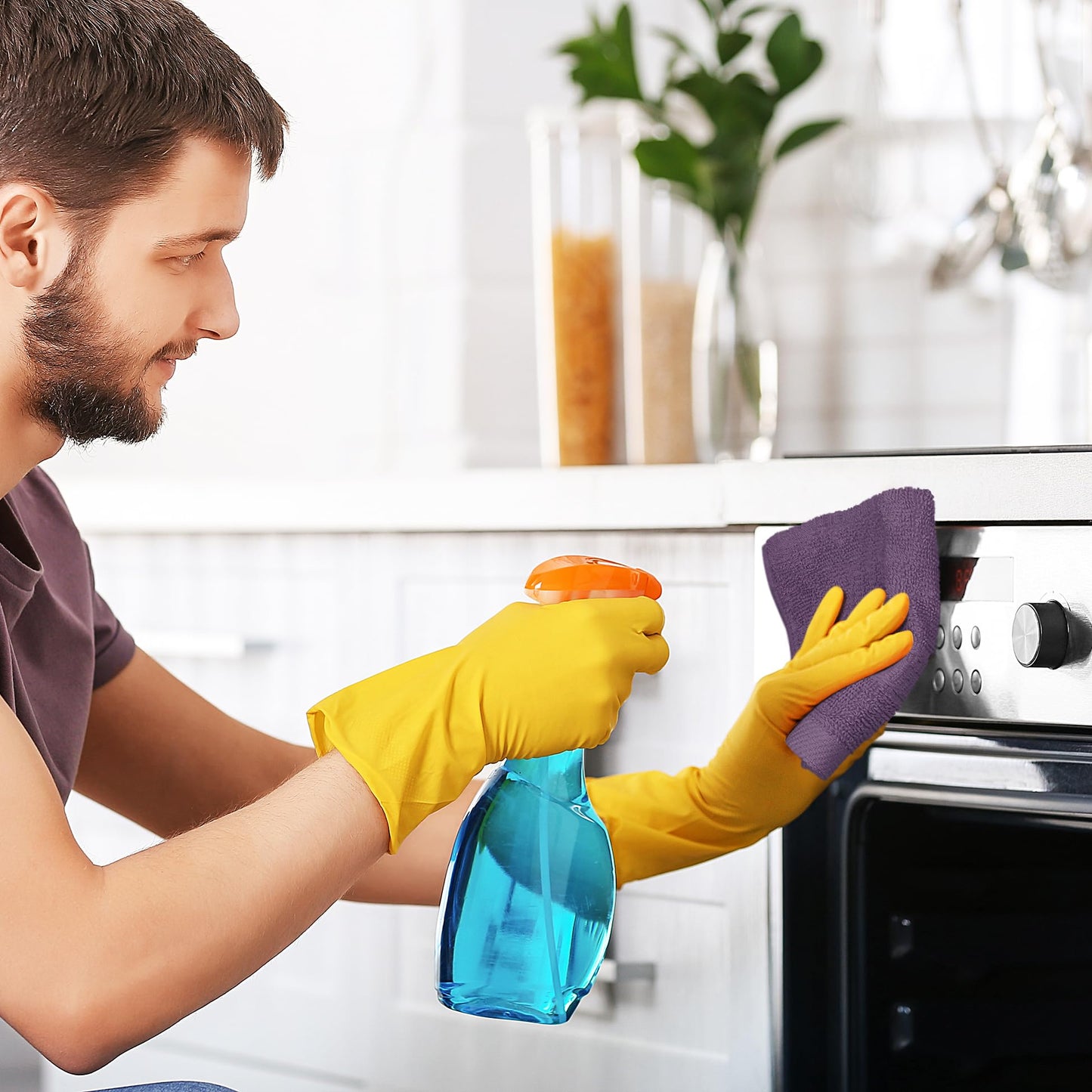 Utopia Towels 12 Pack Premium Wash Cloths Set, 12 by 12 Inches, 100% Cotton Ring Spun, Highly Absorbent and Soft Feel Essential Washcloths for Bathroom, Spa, Gym, and Face, Plum