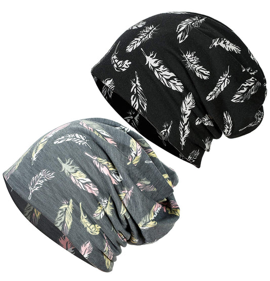 JarseHera Womens Slouchy Beanie Cotton Chemo Caps Cancer Headwear Hats Turban