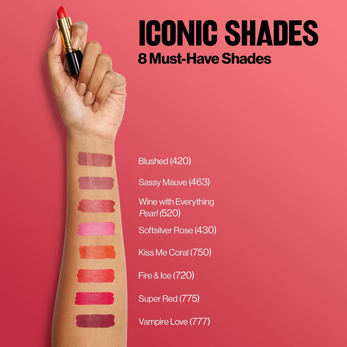 Revlon Super Lustrous Lipstick, Creamy Formula For Soft, Fuller-Looking Lips, Moisturized Feel, Lovesick, 0.15 oz