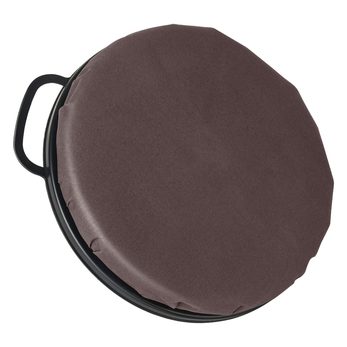 Foxtune 360-Degree Swivel Bucket Seat, 5 Gallon Bucket Lid, Spin Bucket Seat Cushion, Silent, Comfortable, Water-Resistant, for Fishing, Gardening, Hunting and Camping (Coffee Brown)