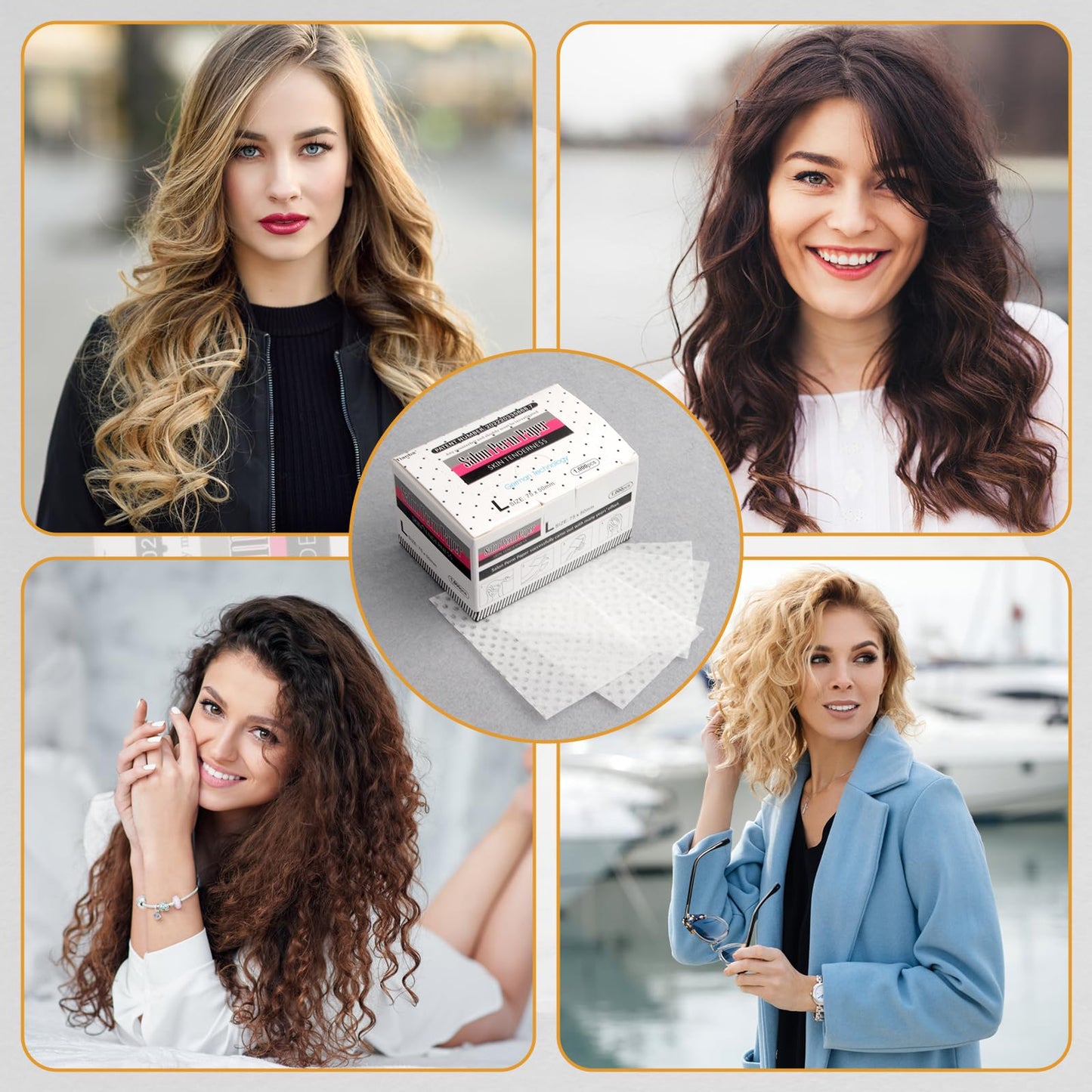 Hair Perm Paper, 1000pcs Ultra-thin Mesh Breathable Extraction Designs Perming Paper Suitable Hair Salon Shop Professional Stylist Home Salon Tool(1 Box)