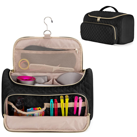 Fasrom Travel Case Compatible with Dyson Supersonic Hair Dryer and Attachments, Large Blow Dryer Storage Bag to Organize Hair Accessories for Home and Travel, Black (Patent Design, Empty Bag Only)