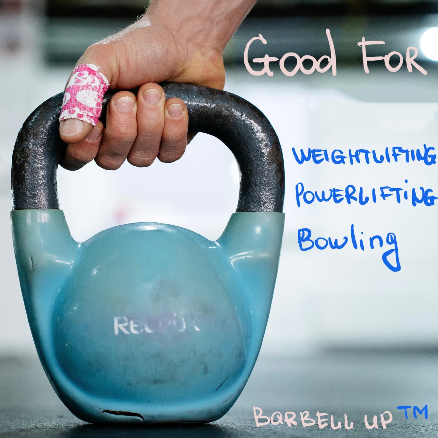 Barbell UP Professional Weight Lifting Thumb Tape - Protects Finger Tape, Adhesive for Powerlifting, Yoga & Gym, Hand Grip Support for Weightlifting, Deadlift, Barbell Hook Grip (RAINBOW)