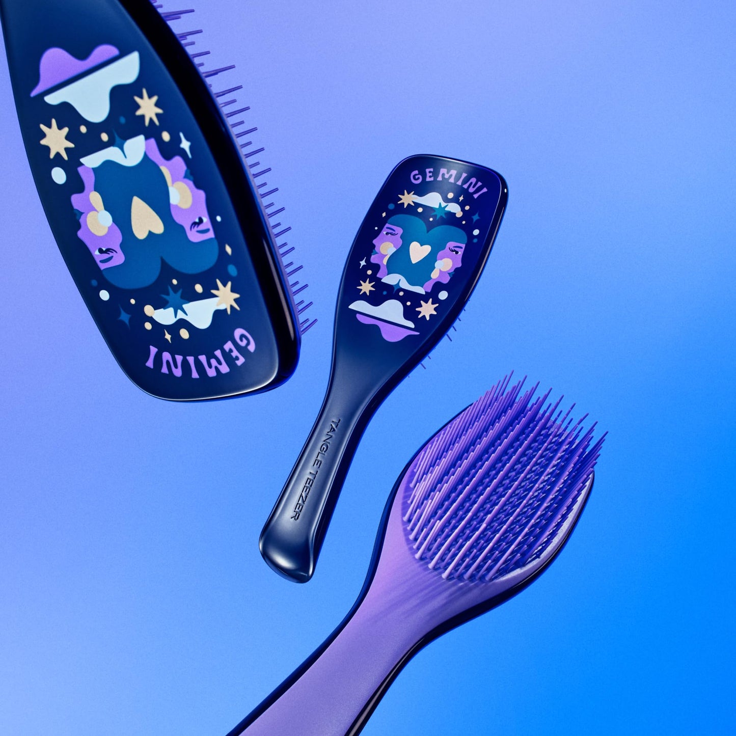 Tangle Teezer Zodiac Ultimate Detangler Hairbrush for Wet & Dry Hair, Eliminates Knots & Reduces Breakage for All Hair Types, Gemini