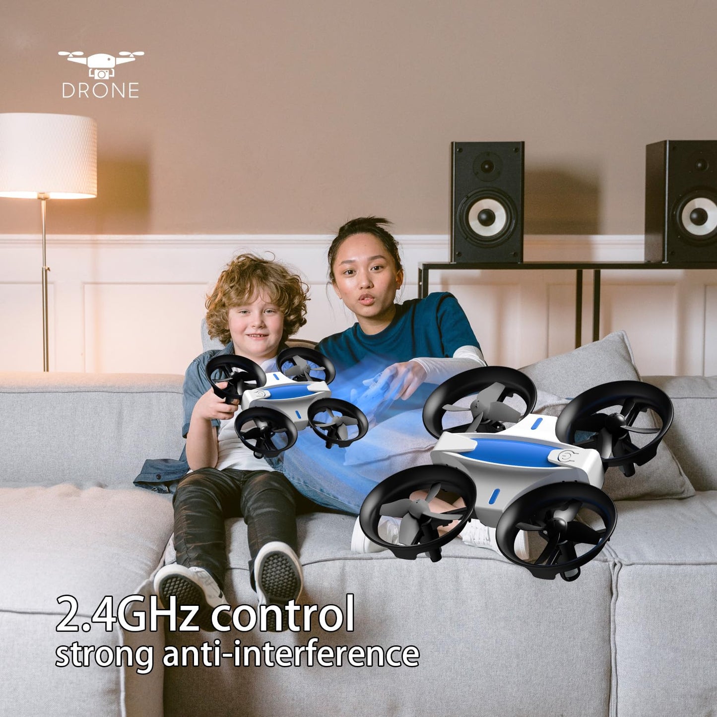 SKYKING Mini Drone for Kids and Beginners Quadcopter, Portable Indoor Kids Drone with Auto Hover, RC Drone with Altitude Hold and Headless Mode, Small Helicopter with 3D Flip, Propeller Full Protect, and User-Friendly Controls, Great Birthday Christmas Gi