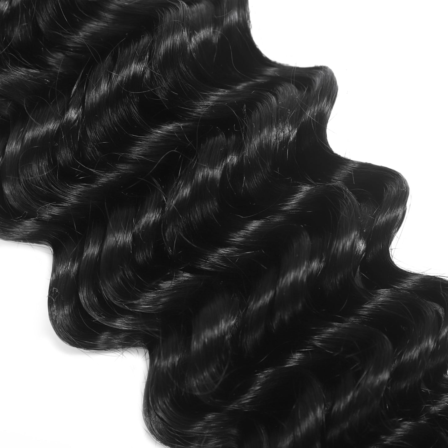 Deep Wave Bulk Human Braiding Hair 100 percent Human Hair Unprocessed Brazilian Virgin Hair for Human Hair Extensions 1 Braids Per of 1 pack 50g 14 Inch Human Hair for Micro braiding No Weft