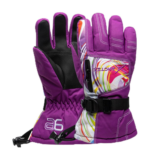 Arctix Kids' Snowplow Gloves, Swirl, X-Large