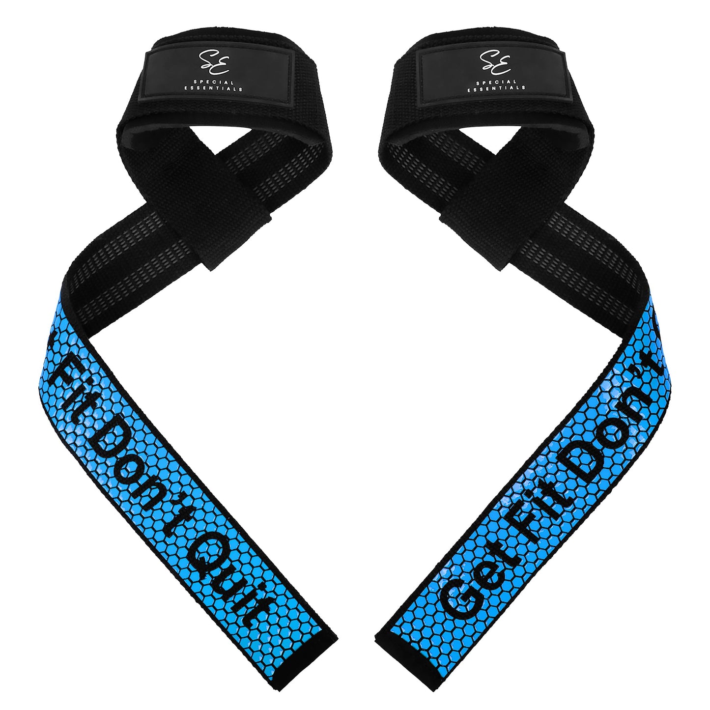 Special Essentials Wrist Straps for Weightlifting - Two-Sided Anti Slip Silicone Grip & Premium Padded Neoprene - Durable Gym Lifting Straps for Men and Women - Ideal for Bodybuilding & Powerlifting