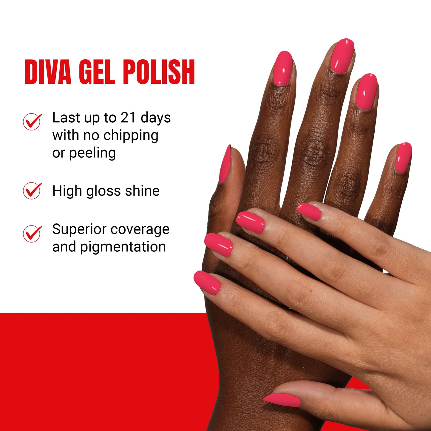 DND Diva Gel Polish Set, First Class Collection, UV/LED Gel Polish and Air Dry Nail Lacquer, Matching Chip-Free Polish Duo, 214 Candy Store, 0.5 Fl Oz