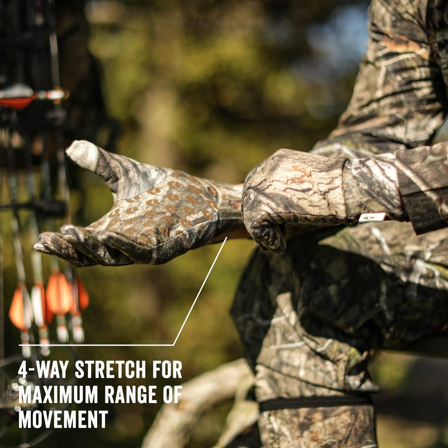 Mossy Oak Lightweight Camo Hunting Gloves