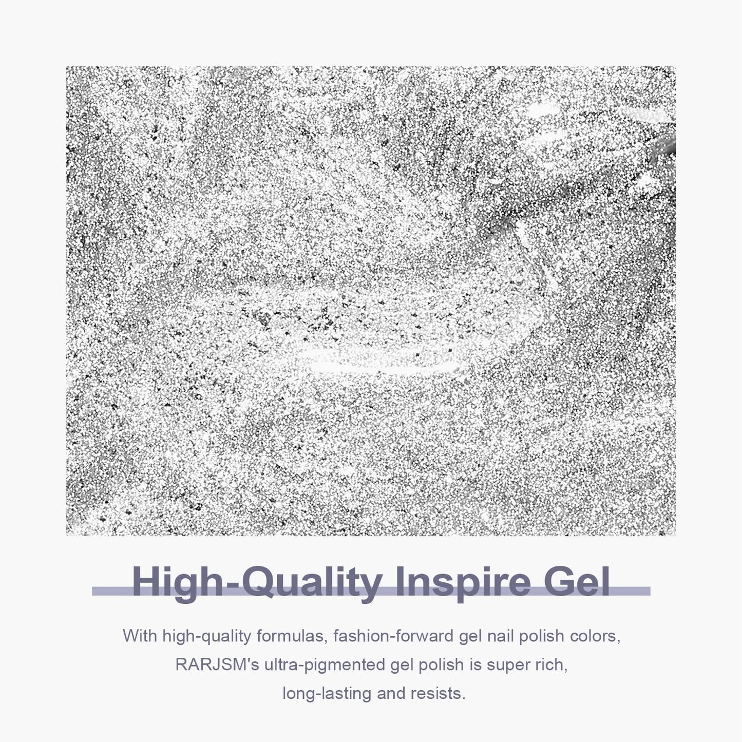 RARJSM Glitter Gel Nail Polish Platinum Silver Shiny Metallic Silver Diamond Gel Polish Sparkly Chunky Pigments Nail Gel Polish Soak off Led UV Curing Required for Nail Art Salon Manicure Christmas