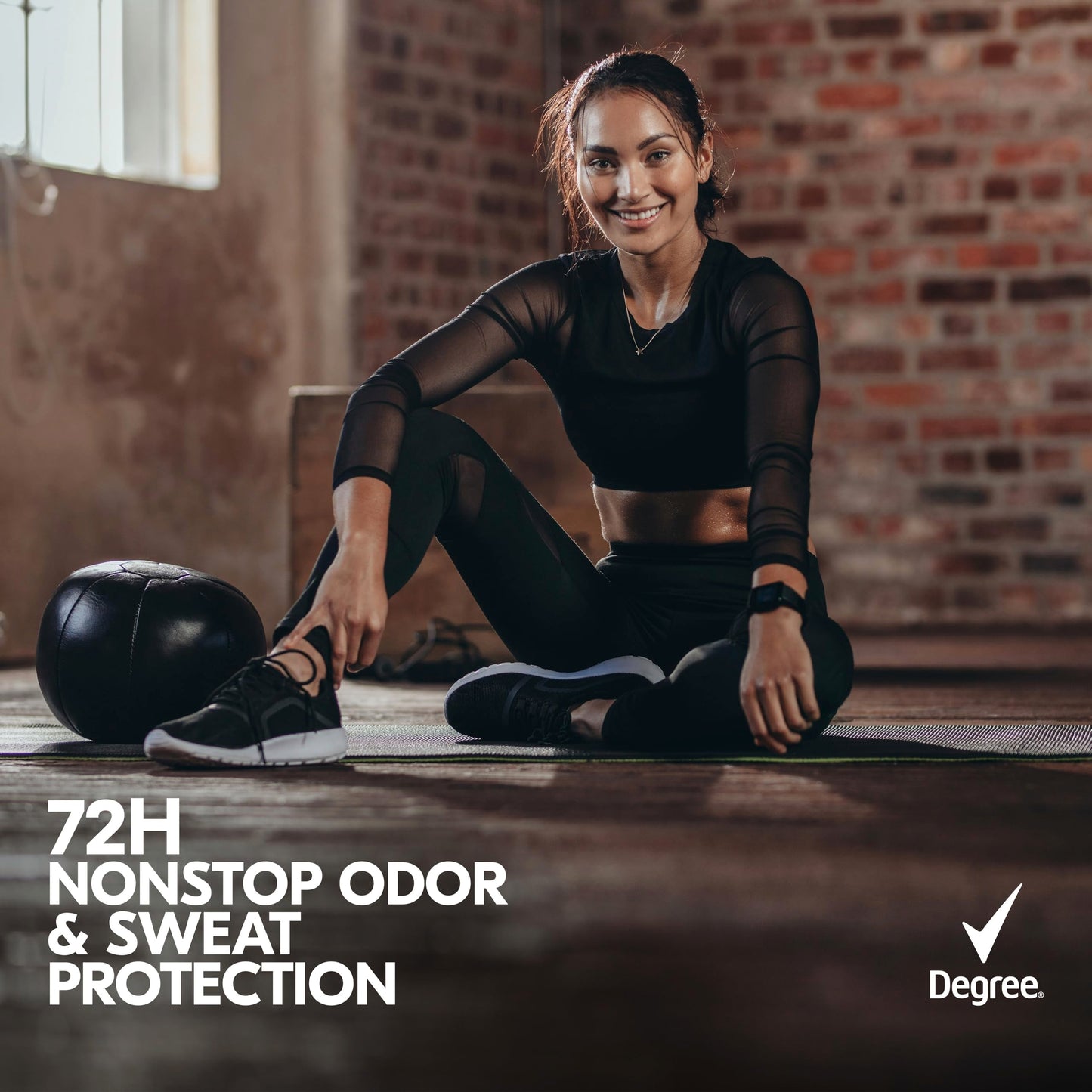 Degree Antiperspirant Deodorant 72-Hour Sweat & Odor Protection Fresh Coconut Deodorant for Women with MotionSense Technology 2.6 oz, Pack of 4