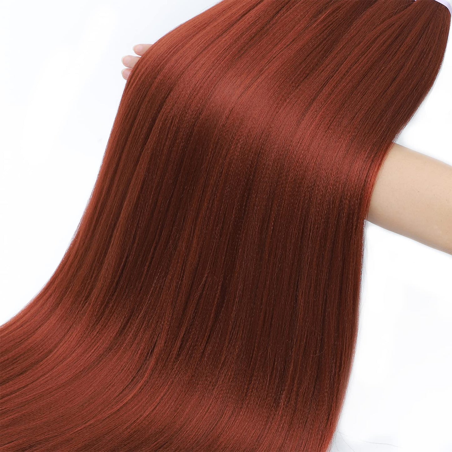 Alrence Pre Stretched Braiding Hair Long Braid 18 Inch 8 Packs Professional Braiding Hair Extensions Synthetic Crochet Twist Braids (18 Inch, 350#)