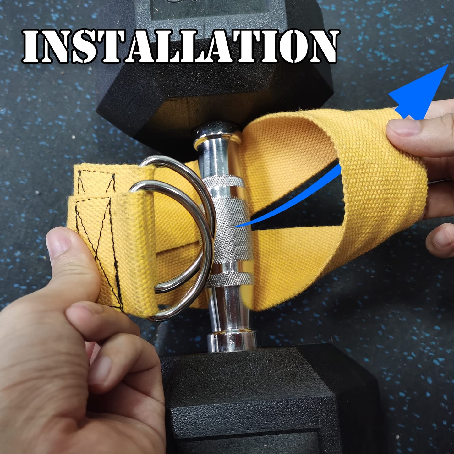 J Bryant Fitness Dumbbell Loading Strap for Dip Belt Weight Plate Loading Strap Heavy Duty Weight Belt Accessories