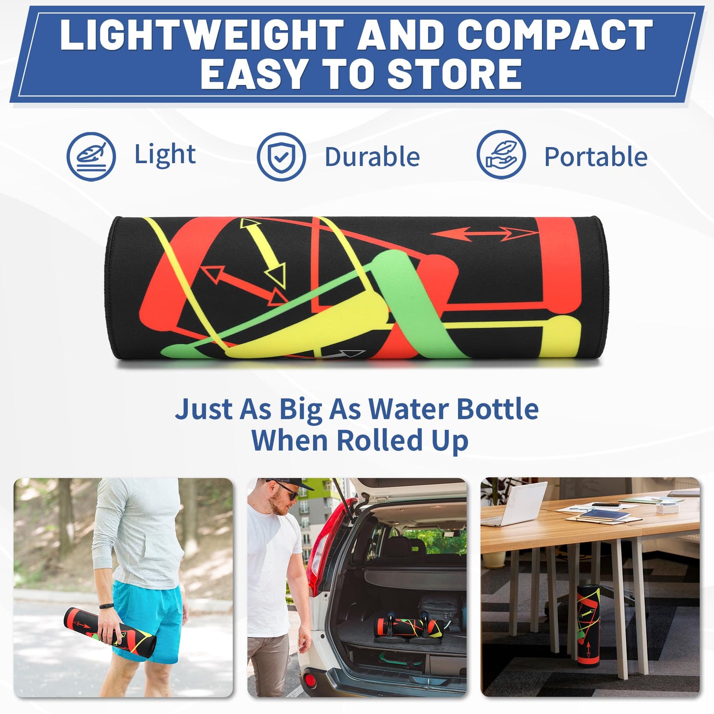 Pilates Bar Kit with Resistance Bands, Multifunctional Stretched Fusion Pilates Bar Kit for Women, Men, Pilates Sculpt Bar with Adjustable Buckle for Full Body Workouts, Squat Equipment