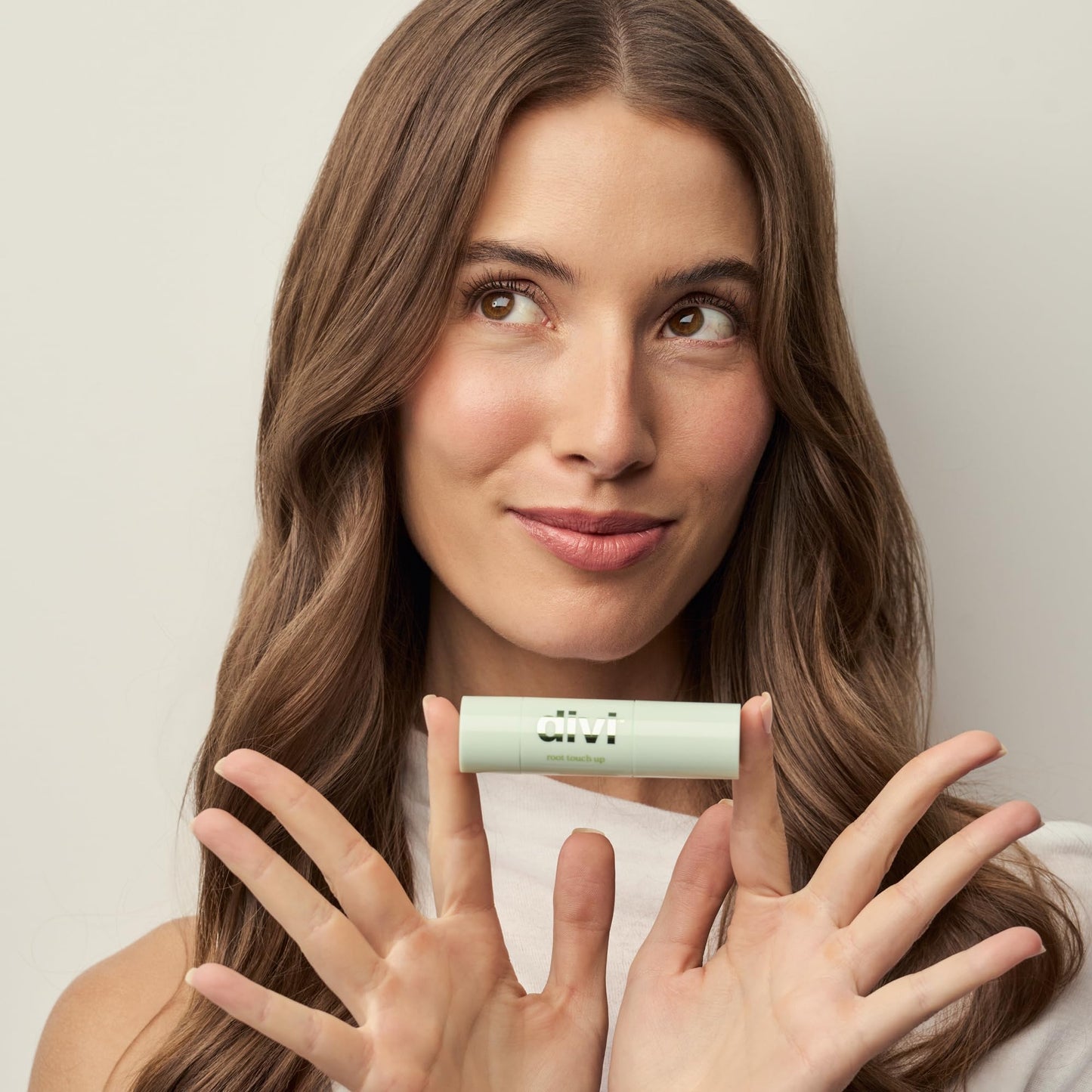 Divi Root Touch Up Powder for Gray Hair Coverage, Medium Brown