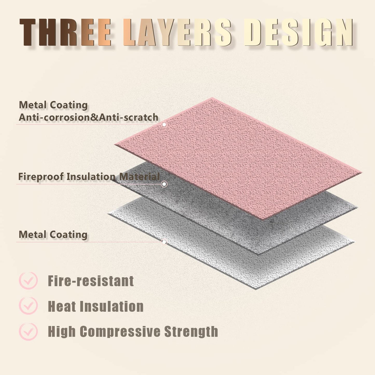 xydled Fire Resistant Safe Fire Safe Box with Key Lock for Home Office Security Storage for Valuables Documents,12.8 x 8.5 x 4.5 Inch,Pink